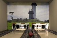 Die neu gestaltete Bowlingbahn