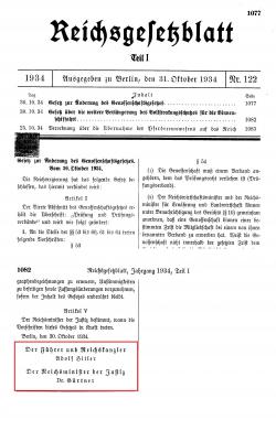 Reichsgesetzblatt 1934 Einfürung der Pflichtmitgliedschaft in Genossenschaftsverbänden